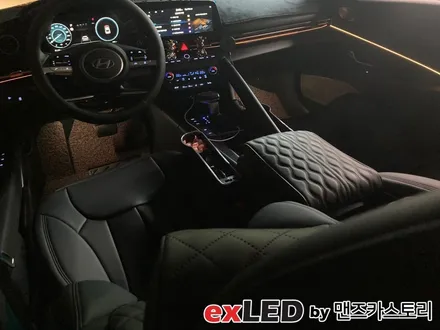 아반떼 CN7 순정 연동 엠비언트 시공으로 이질감 없는 실내 무드등을 도전해보세요! / 안산,시흥,화성
