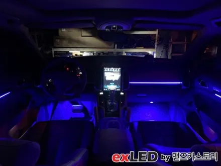 포르쉐 카이엔 엠비언트 라이트 시공으로 세련된 외관 못지 않은 실내 분위기 꾸며보세요! / 안산,시흥,화성