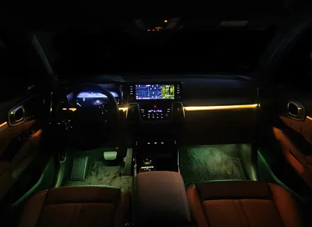 쏘렌토 mq4 SUV 자동차 무드램프는 LED 기어박스 비노출 엠비언트 라이트로! [안산 맨즈카스토리] / 안산,시흥,화성