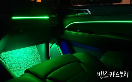 쌍용 g4 렉스턴 엠비언트 무드등 대형 suv 내부 튜닝으로 통일감 있게 [맨즈카스토리] / 안산,시흥,화성