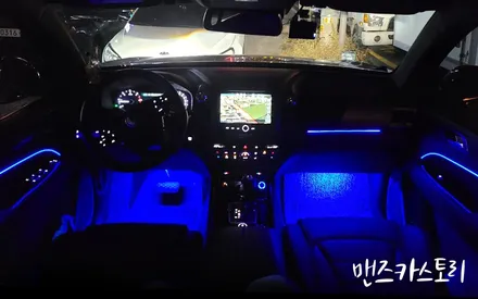 쌍용 g4 렉스턴 엠비언트 무드등 대형 suv 내부 튜닝으로 통일감 있게 [맨즈카스토리] / 안산,시흥,화성