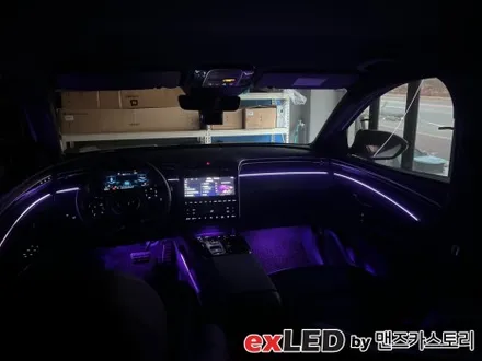 투싼 NX4 순정 연동 엠비언트 라이트 시공으로 이질감 없이 자연스럽게 선명한 색감을 느껴보세요! / 안산,시흥,화성