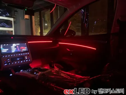안산 NX4 투싼 순정연동 엠비언트 라이트 시공후기!