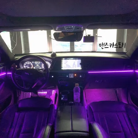 제네시스G80스포츠매립형비노출엠비언트 로 더 세련된 제네시스 실내를 즐길 수 있다!?!? / 안산,시흥,화성