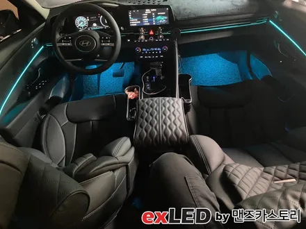 아반떼 CN7 순정 연동 엠비언트 시공으로 이질감 없는 실내 무드등을 도전해보세요! / 안산,시흥,화성
