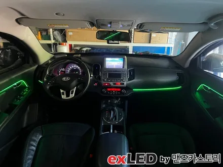 스포티지R 엠비언트 라이트 시공으로 밋밋한 실내에 영롱한 LED 디테일 포인트 어떠신가요?!?! / 안산,시흥,화성