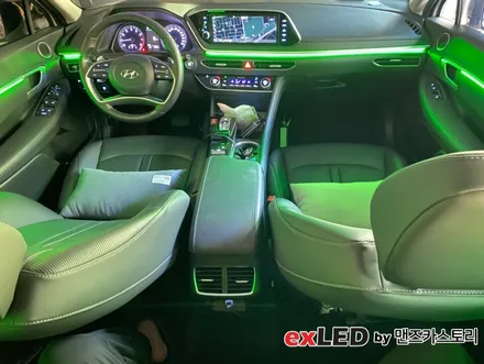 쏘나타 DN8 엠비언트 라이트 시공으로 순정 엠비언트보다 더 다채로운 실내 분위기 연출해보세요! / 안산,시흥,화성