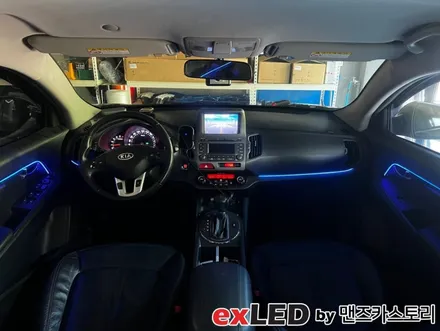 스포티지R 엠비언트 라이트 시공으로 밋밋한 실내에 영롱한 LED 디테일 포인트 어떠신가요?!?! / 안산,시흥,화성