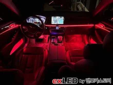 제네시스 G80 엠비언트 라이트 다양한 추가 옵션과 함께 화려한 실내 꾸미기! / 안산,시흥,화성