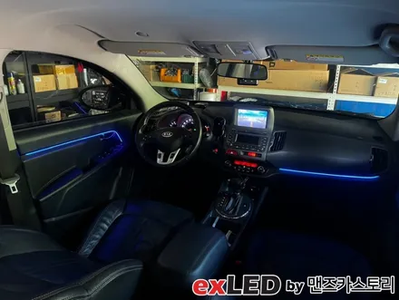 스포티지R 엠비언트 라이트 시공으로 밋밋한 실내에 영롱한 LED 디테일 포인트 어떠신가요?!?! / 안산,시흥,화성