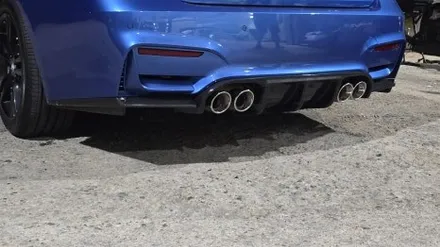 (시흥BMW전문튜닝샵)BMW F30 3시리즈 M3 리어범퍼 및 M3 배기라인 리어디퓨저(카본수전사) 강력한 뒷모습 튜닝! / 시흥시 거모동