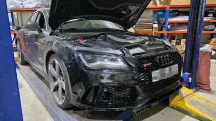 (시흥안산튜닝) 아우디 AUDI 2011~2014 전기형 A7 RS7 프론트 범퍼 바디킷 시공 후기 / 시흥시 거모동