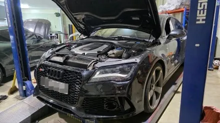(시흥안산튜닝) 아우디 AUDI 2011~2014 전기형 A7 RS7 프론트 범퍼 바디킷 시공 후기 / 시흥시 거모동