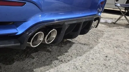 (시흥BMW전문튜닝샵)BMW F30 3시리즈 M3 리어범퍼 및 M3 배기라인 리어디퓨저(카본수전사) 강력한 뒷모습 튜닝! / 시흥시 거모동