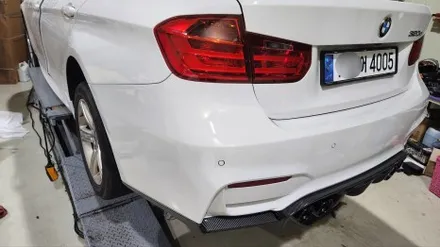 BMW F30 3시리즈 M3 리어 범퍼 + 카본 디퓨저 + 듀얼 M3 배기 튜닝 / 경기 시흥 군자로