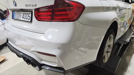 BMW F30 3시리즈 M3 리어 범퍼 + 카본 디퓨저 + 듀얼 M3 배기 튜닝 / 경기 시흥 군자로