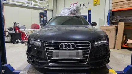 (시흥안산튜닝) 아우디 AUDI 2011~2014 전기형 A7 RS7 프론트 범퍼 바디킷 시공 후기 / 시흥시 거모동