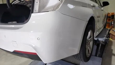 BMW F30 3시리즈 M3 리어 범퍼 + 카본 디퓨저 + 듀얼 M3 배기 튜닝 / 경기 시흥 군자로