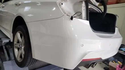 BMW F30 3시리즈 M3 리어 범퍼 + 카본 디퓨저 + 듀얼 M3 배기 튜닝 / 경기 시흥 군자로