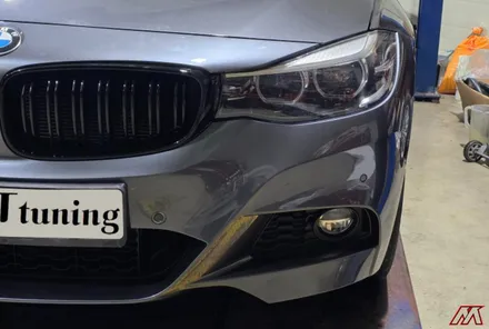 BMW F34 바디 3GT 프론트범퍼 수리 및 M패키지 튜닝 사례 / 시흥시 거모동