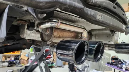 BMW F30 3시리즈 M3 리어 범퍼 + 카본 디퓨저 + 듀얼 M3 배기 튜닝 / 경기 시흥 군자로