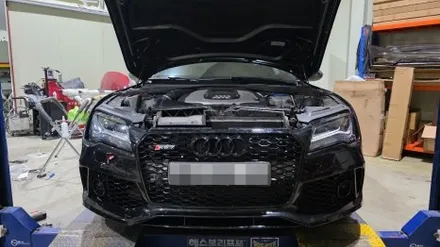 (시흥안산튜닝) 아우디 AUDI 2011~2014 전기형 A7 RS7 프론트 범퍼 바디킷 시공 후기 / 시흥시 거모동