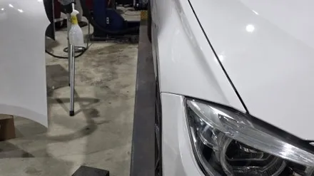 (수도권사고수리 시흥안산 사고수리)BMW F30 3시리즈 M3 프론트 범퍼 바디킷 및 F30 M3 MP 프론트립 사고수리 리뷰 / 시흥시 거모동