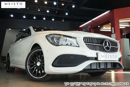 벤츠 CLA250 블랙유광 루프스킨 포인트랩핑 / 성남시 중원구 여수동