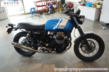 바이크 MOTO GUZZI V7II 포인트 랩핑 / 성남시 중원구 여수동