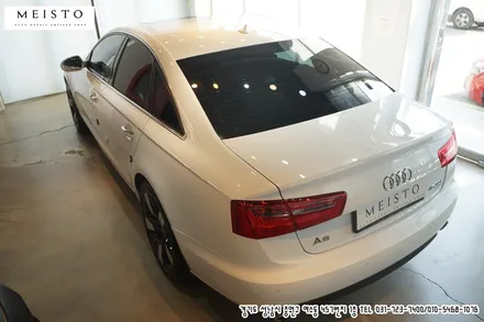 아우디A6 차량 부분랩핑 루프 및 사이드미러 포인트 살리기 / 성남시 중원구 여수동
