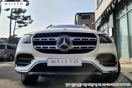 벤츠 GLS400d 투톤랩핑 및 B필러 실버크롬 사이드데칼 랩핑 / 성남시 중원구 여수동