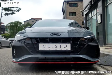 아반떼N 루프 및 필러 블랙PPF 투톤 시공 / 성남시 중원구 여수동