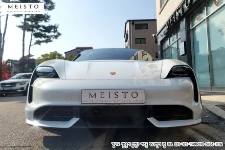 포르쉐 타이칸터보 고광택 랩핑필름 LB 탄자니아블루 전체랩핑 / 성남시 중원구 여수동