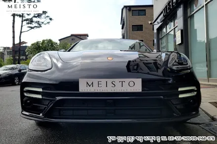포르쉐 파나메라4 하이브리드 랩핑 고광택 LB 화이트유광 필름 시공 / 성남시 중원구 여수동