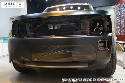 디스커버리4 차량 사틴블랙 전체랩핑 / 성남시 중원구 여수동
