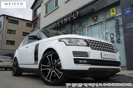 레인지로버 보그 화이트유광 랩핑 및 휠도색 / 성남시 중원구 여수동