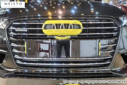 크롬죽이기 랩핑 아우디A7 블랙유광 부분랩핑 / 성남시 중원구 여수동