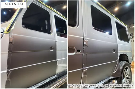 벤츠지바겐 G63AMG 랩핑 LB 사틴그레이 전체시공 / 성남시 중원구 여수동