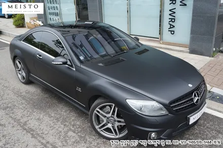 벤츠 CL65AMG 랩핑 멕텍 무광블랙의 남다른포스 / 성남시 중원구 여수동