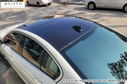 BMW520i 블랙유광 부분랩핑 / 성남시 중원구 여수동