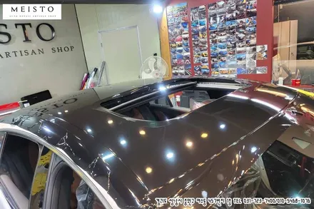 벤츠 GT 43AMG 랩핑 에이버리 카마인레드 시공 / 성남시 중원구 여수동