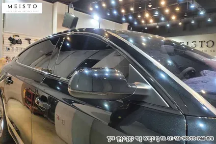 자동차부분랩핑 크롬을 블랙으로 바꾸는 크롬죽이기 랩핑 / 성남시 중원구 여수동