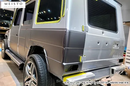 벤츠지바겐 G63AMG 랩핑 LB 사틴그레이 전체시공 / 성남시 중원구 여수동