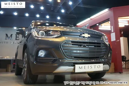 쉐보레 트랙스 무광블랙 부분랩핑 부분카스킨 / 성남시 중원구 여수동