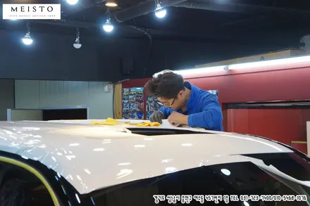캐딜락 에스컬레이드 화이트 전체랩핑 / 성남시 중원구 여수동