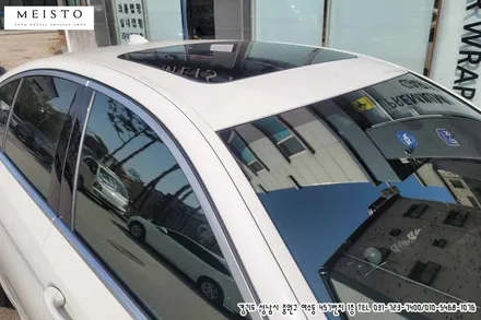 BMW520i 블랙유광 부분랩핑 / 성남시 중원구 여수동