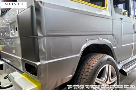 벤츠지바겐 G63AMG 랩핑 LB 사틴그레이 전체시공 / 성남시 중원구 여수동
