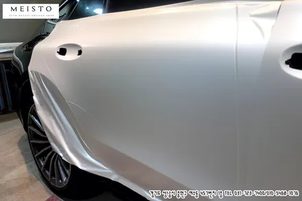 벤츠 GT43AMG 3M 사틴화이트 펄 전체랩핑 / 성남시 중원구 여수동