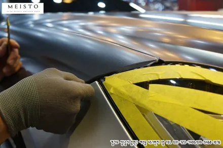 벤츠CLS63AMG 사틴다크그레이 전체랩핑 / 성남시 중원구 여수동