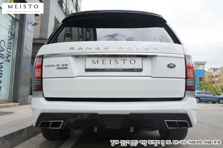 레인지로버 보그 화이트유광 랩핑 및 휠도색 / 성남시 중원구 여수동